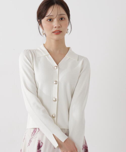 PROPORTION BODY DRESSING（プロポーションボディドレッシング）の「＜ウォッシャブル/UV＞衿付き総針ニット / 1216170103（ニット/セーター・レディース・ホワイト系その他/グレー/ブルー・SMALL/MEDIUM）」の21枚目の写真