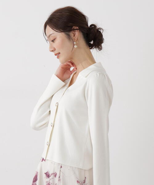 PROPORTION BODY DRESSING（プロポーションボディドレッシング）の「＜ウォッシャブル/UV＞衿付き総針ニット / 1216170103（ニット/セーター・レディース・ホワイト系その他/グレー/ブルー・SMALL/MEDIUM）」の22枚目の写真