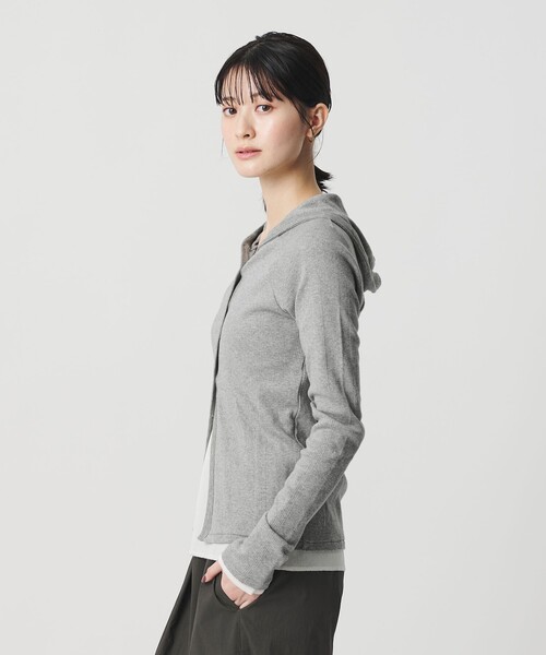 MILLER（ミラー）の「【別注】＜Robert P. Miller ＞ボタンフードトップス（カーディガン/ボレロ・レディース・ダークグレー/レッド/ダークブラウン・FREE）」の16枚目の写真