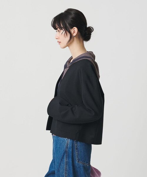 MILLER（ミラー）の「【別注】＜Robert P. Miller ＞ボタンフードトップス（カーディガン/ボレロ・レディース・ダークグレー/レッド/ダークブラウン・FREE）」の19枚目の写真