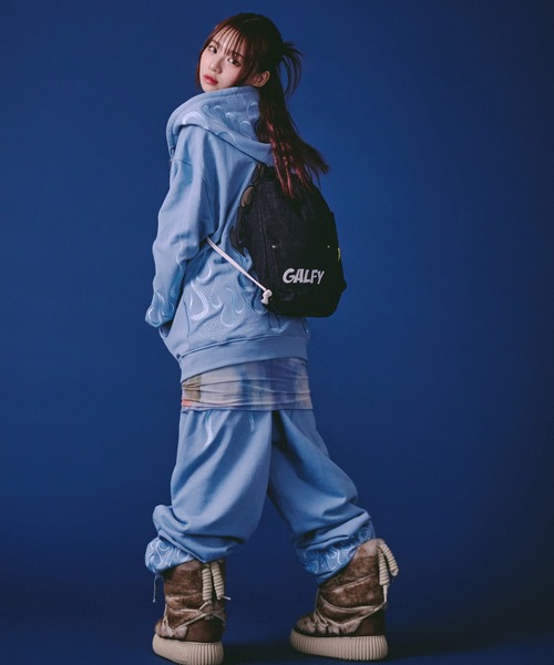 GALFY(ガルフィー)の「GALFY-ファイヤーピカピカスウェットPT(スウェットパンツ・メンズ・ブラック/グレー/サックスブルー・L/XL)」の20枚目の写真