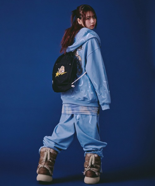 GALFY(ガルフィー)の「GALFY-ファイヤーピカピカスウェットPT(スウェットパンツ・メンズ・ブラック/グレー/サックスブルー・L/XL)」の19枚目の写真