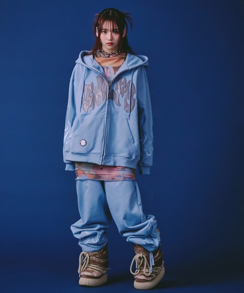 GALFY(ガルフィー)の「GALFY-ファイヤーピカピカスウェットPT(スウェットパンツ・メンズ・ブラック/グレー/サックスブルー・L/XL)」の17枚目の写真