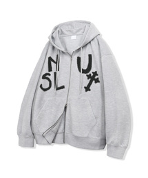 NOTUSUAL（ノットユージュアル）の「ドットクロス2wayフードジップアップ2色（パーカー）」