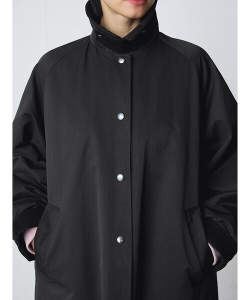 MidiUmi(ミディウミ)の「MidiUmi パッドハンティングロングコート(その他アウター・レディース・アイボリー/ブラック/チャコールグレー・FREE)」の14枚目の写真