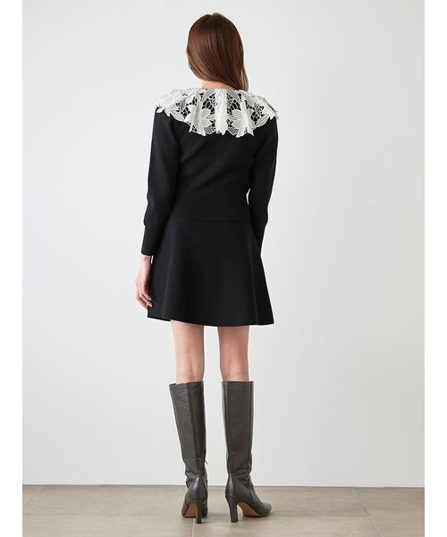 SNIDEL（スナイデル）の「ミニニットセット（ワンピース・レディース・ブラック/イエロー/グレー・F）」の6枚目の写真