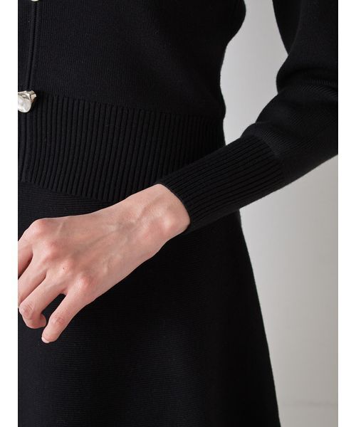 SNIDEL（スナイデル）の「ミニニットセット（ワンピース・レディース・ブラック/イエロー/グレー・F）」の9枚目の写真