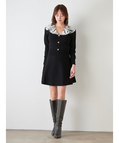 SNIDEL（スナイデル）の「ミニニットセット（ワンピース・レディース・ブラック/イエロー/グレー・F）」の18枚目の写真