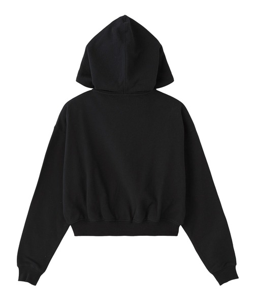 PLAYBOY（プレイボーイ）の「PLAYBOY × X-girl COMPACT ZIP UP SWEAT HOODIE（パーカー・レディース・ブラック/ブラウン・S/M）」の9枚目の写真