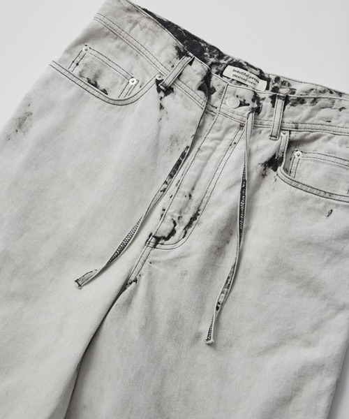 beautiful people（ビューティフルピープル）の「【beautiful people/ビューティフルピープル】left hand twill carved  denim pants/レフトハンドカーブドデニムパンツ（デニムパンツ・レディース・ホワイト・36/34）」の7枚目の写真