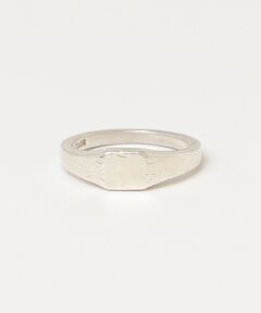 ハンドメイド スターリング シルバー シグネット リング（リング