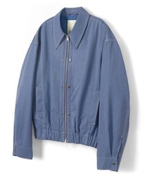 ワイドカラーコットンブルゾンセレニティブルーSEJK002SEBLUE