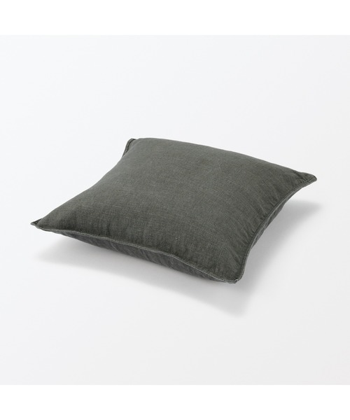 ヘンプ洗いざらしクッションカバー 43×43cm用（クッション