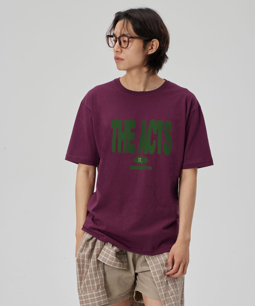 MAKEITTO（メイキット）の「[THE ACTS]CREW NECK TEE_WINE（Tシャツ/カットソー・メンズ・その他・M/L/XL/XXL）」の2枚目の写真