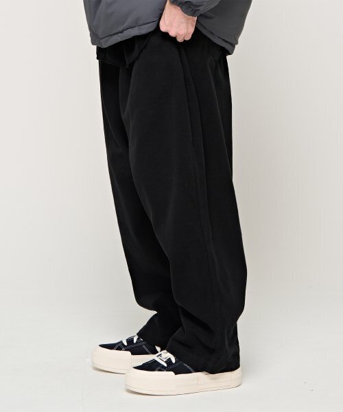 CARGOBROS(カーゴブロス)の「CBベーシック裏起毛ワイドバンディングパンツ(ブラック)(その他パンツ・メンズ・その他・FREE)」の3枚目の写真