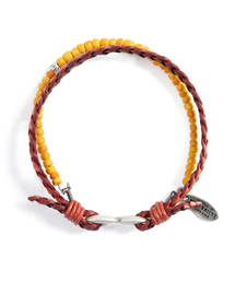 WILD BRICKS（ワイルドブリックス）の「LC DUAL BRACELET (red&yellow)（ブレスレット）」