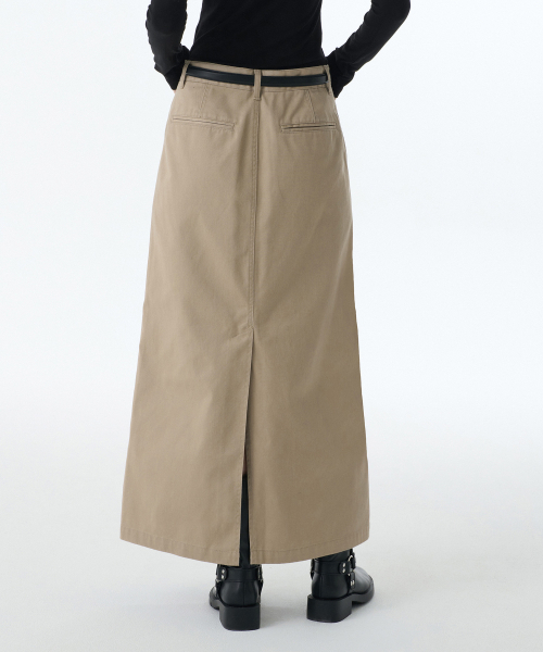 MUSINSA STANDARD WOMAN（ムシンサスタンダードウーマン）の「ウィメンズ CP マキシスカート [ベージュ]（スカート・レディース・その他・LARGE/MEDIUM/SMALL/X-SMALL/X-LARGE）」の11枚目の写真