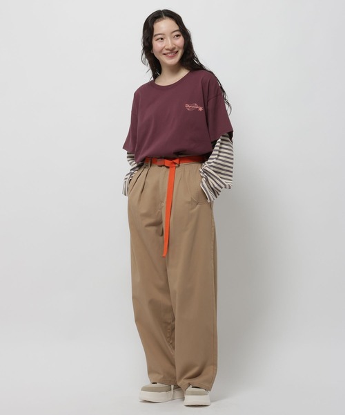 niko and...（ニコアンド）の「ボーイフレンドチノパンツ（チノパンツ・レディース・ブラウン/アイボリー/ネイビー・MEDIUM/LARGE）」の4枚目の写真