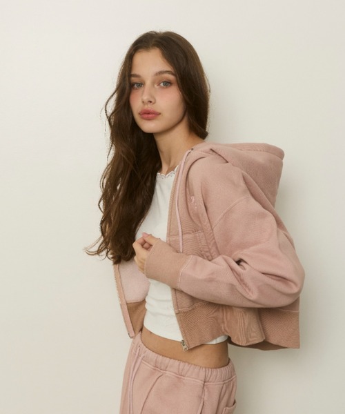 Wellness Zip Up Hoodie /ウェルネス ロゴスウェットフーディー