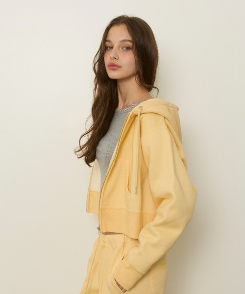 ALEXIA STAM(アリシアスタン)の「Wellness Zip Up Hoodie /ウェルネス ロゴスウェットフーディー(パーカー・レディース・イエロー/ピンク/グレー・FREE)」の19枚目の写真