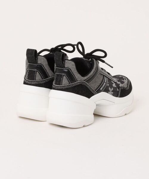 MICHAEL KORS（マイケルコース）の「OLYMPIA TRAINER スニーカー（スニーカー・レディース・ブラック系・5.5/6/6.5/7/7.5/8/5/9/8.5）」の2枚目の写真