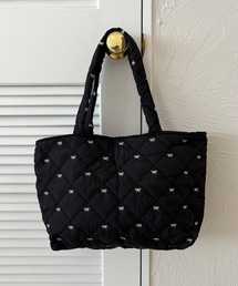 kutir（クティール）の「kutirlune／リボン柄キルティングバッグ（トートバッグ）」