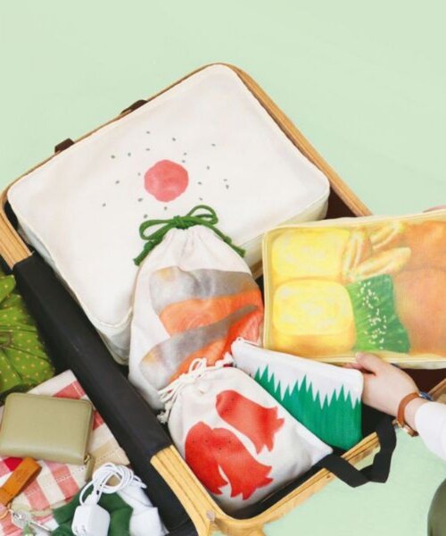 BIRTHDAY BAR(バースデイバー)の「【WEB限定】旅するお弁当 トラベルポーチ2点セット(ポーチ・レディース・ホワイト/イエロー・0)」の3枚目の写真