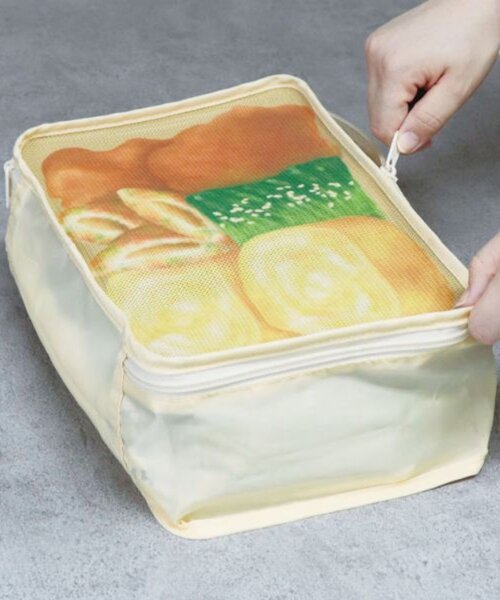 BIRTHDAY BAR(バースデイバー)の「【WEB限定】旅するお弁当 トラベルポーチ2点セット(ポーチ・レディース・ホワイト/イエロー・0)」の5枚目の写真