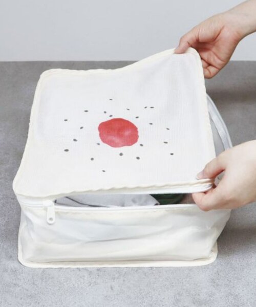 BIRTHDAY BAR(バースデイバー)の「【WEB限定】旅するお弁当 トラベルポーチ2点セット(ポーチ・レディース・ホワイト/イエロー・0)」の6枚目の写真