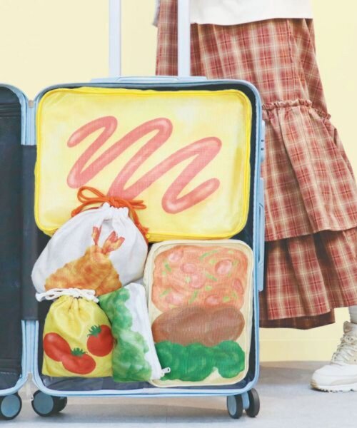 BIRTHDAY BAR(バースデイバー)の「【WEB限定】旅するお弁当 トラベルポーチ2点セット(ポーチ・レディース・ホワイト/イエロー・0)」の8枚目の写真