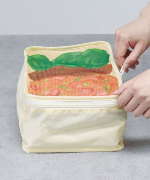 BIRTHDAY BAR(バースデイバー)の「【WEB限定】旅するお弁当 トラベルポーチ2点セット(ポーチ・レディース・ホワイト/イエロー・0)」の10枚目の写真