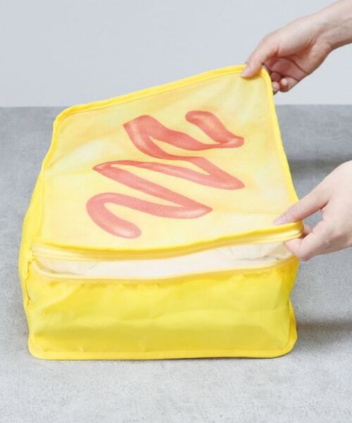 BIRTHDAY BAR(バースデイバー)の「【WEB限定】旅するお弁当 トラベルポーチ2点セット(ポーチ・レディース・ホワイト/イエロー・0)」の11枚目の写真