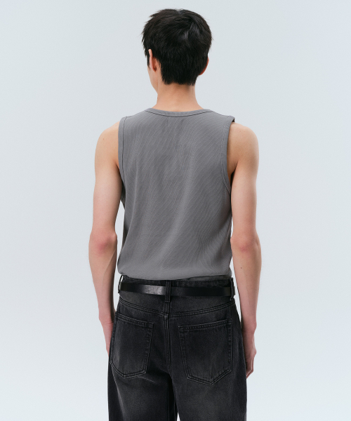 MUSINSA STANDARD（ムシンサスタンダード）の「エッセンシャルタンクトップ [グレー]（Tシャツ/カットソー・メンズ・その他・SMALL/MEDIUM/LARGE/X-LARGE/XX-LARGE/XXX-LARGE）」の3枚目の写真