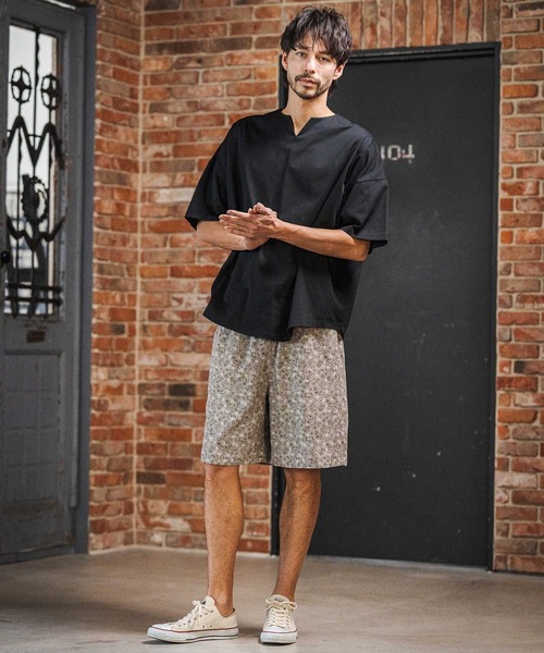 CAMBIO(カンビオ)の「mt10219- COOLMAX Key Neck Short Sleeve Tee キーネックTシャツ(2026GIM-007)(Tシャツ/カットソー・メンズ・ホワイト/ブラック/チャコール・S/M/L)」の15枚目の写真