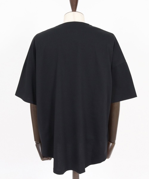 CAMBIO(カンビオ)の「mt10219- COOLMAX Key Neck Short Sleeve Tee キーネックTシャツ(2026GIM-007)(Tシャツ/カットソー・メンズ・ホワイト/ブラック/チャコール・S/M/L)」の20枚目の写真