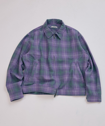 PALACE パープル チェック柄 ナイロンジャケット M vintage plaid
