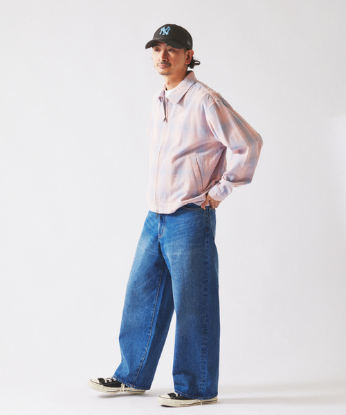 JOURNAL STANDARD relume（ジャーナルスタンダード　レリューム）の「チェック ショート シャツブルゾン（その他アウター・メンズ・ピンク/パープル/イエロー・MEDIUM/LARGE）」の18枚目の写真