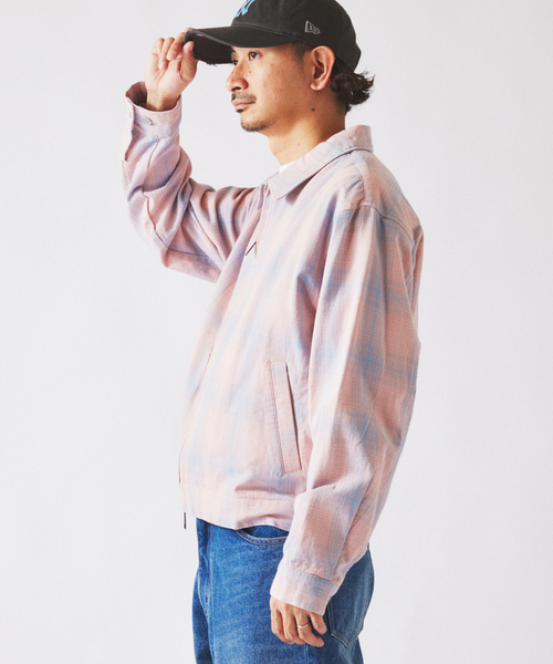 JOURNAL STANDARD relume（ジャーナルスタンダード　レリューム）の「チェック ショート シャツブルゾン（その他アウター・メンズ・ピンク/パープル/イエロー・MEDIUM/LARGE）」の22枚目の写真