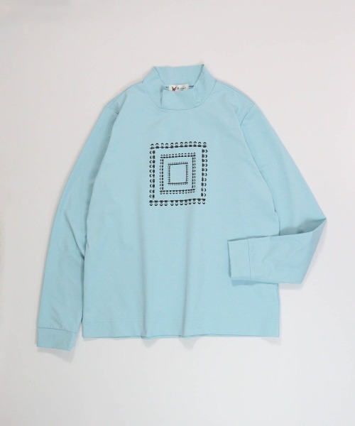 Picone CLUB（ピッコーネクラブ）の「UV速乾ピコスクエア柄プルオーバー（Tシャツ/カットソー・レディース・ブラック/ライトブルー/イエロー/ホワイト・9号/11号/13号）」の4枚目の写真