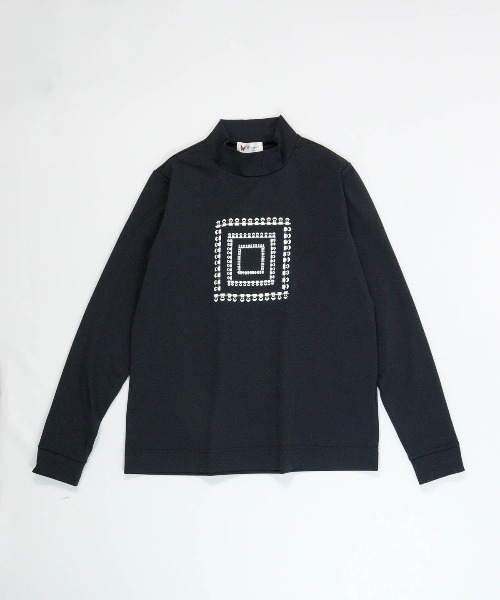 Picone CLUB（ピッコーネクラブ）の「UV速乾ピコスクエア柄プルオーバー（Tシャツ/カットソー・レディース・ブラック/ライトブルー/イエロー/ホワイト・9号/11号/13号）」の3枚目の写真