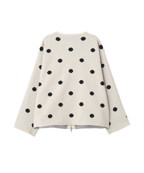 earth music&ecology（アースミュージックアンドエコロジー）の「ダブルジップドットカーディガン（カーディガン/ボレロ・レディース・ブラック系その他5/ドット・FREE）」の12枚目の写真