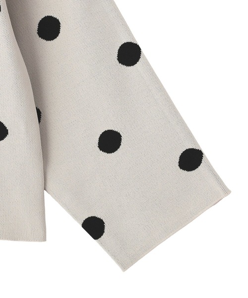 earth music&ecology（アースミュージックアンドエコロジー）の「ダブルジップドットカーディガン（カーディガン/ボレロ・レディース・ブラック系その他5/ドット・FREE）」の14枚目の写真