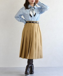 31 Sons de mode | 2026春夏新作 ベルト付きプリーツミディスカート(スカート)