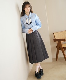 31 Sons de mode | 2026春夏新作 ベルト付きプリーツミディスカート(スカート)