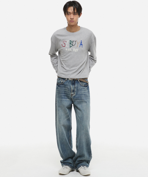 DNSR(ディーエヌエスアール)の「リラックスワイドデニムパンツブルー(デニムパンツ・メンズ・その他・SMALL/MEDIUM/LARGE/X-LARGE)」の3枚目の写真