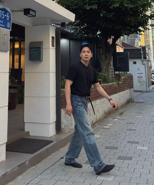 DNSR(ディーエヌエスアール)の「リラックスワイドデニムパンツブルー(デニムパンツ・メンズ・その他・SMALL/MEDIUM/LARGE/X-LARGE)」の9枚目の写真