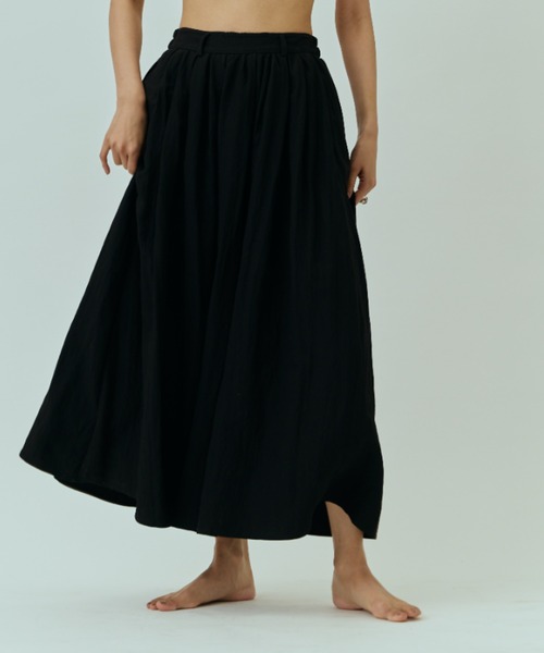 DRWCYS(ドロシーズ)の「カラーボリュームギャザースカート(スカート・レディース・イエロー/ブラック/オフホワイト・FREE)」の10枚目の写真