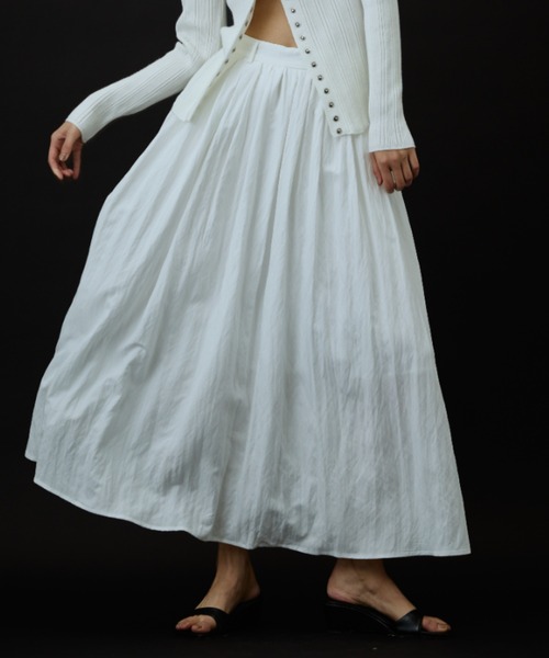 DRWCYS(ドロシーズ)の「カラーボリュームギャザースカート(スカート・レディース・イエロー/ブラック/オフホワイト・FREE)」の7枚目の写真