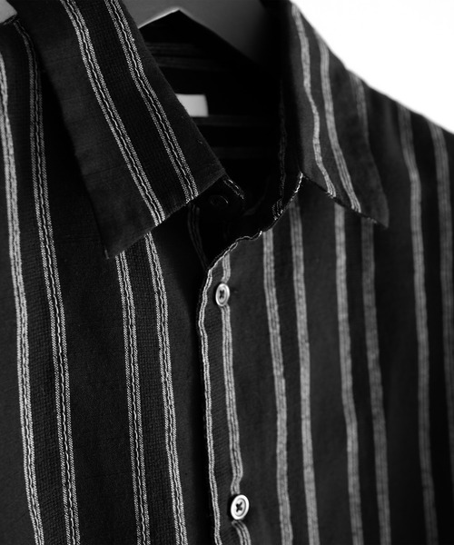 RUUBON(ルーボン)の「【RUUBON】airy half sleeve box shirt/エアリーハーフスリーブボックスシャツ(シャツ/ブラウス・メンズ・ブラック/ホワイト系1/ブラック系1/グレー系1・S/M/L)」の21枚目の写真