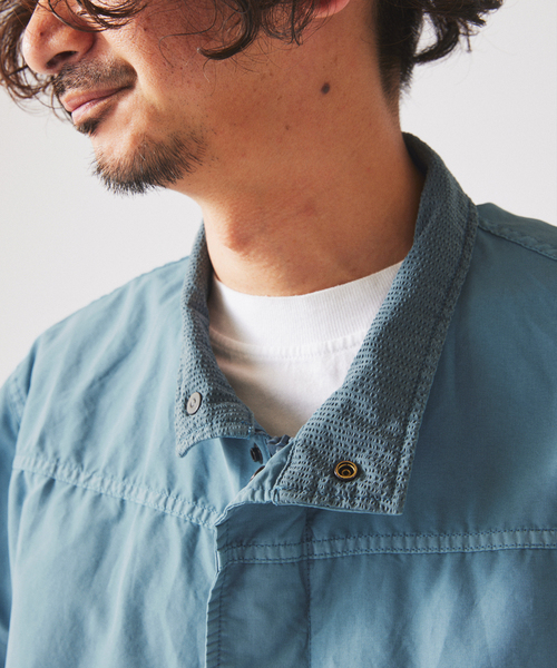 JOURNAL STANDARD relume（ジャーナルスタンダード　レリューム）の「フェード マウンテン スタンドカラー ブルゾン（マウンテンパーカー・メンズ・グレー/サックスブルー/Orange・LARGE/MEDIUM）」の5枚目の写真